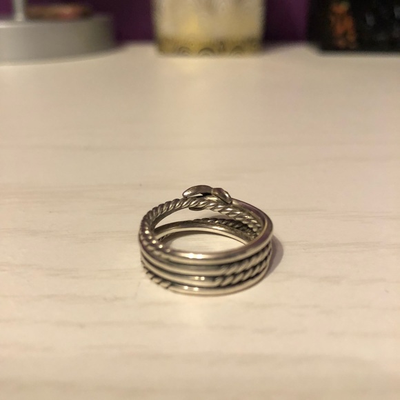 David Yurman X collection ring with diamonds - Picture 5 of 6